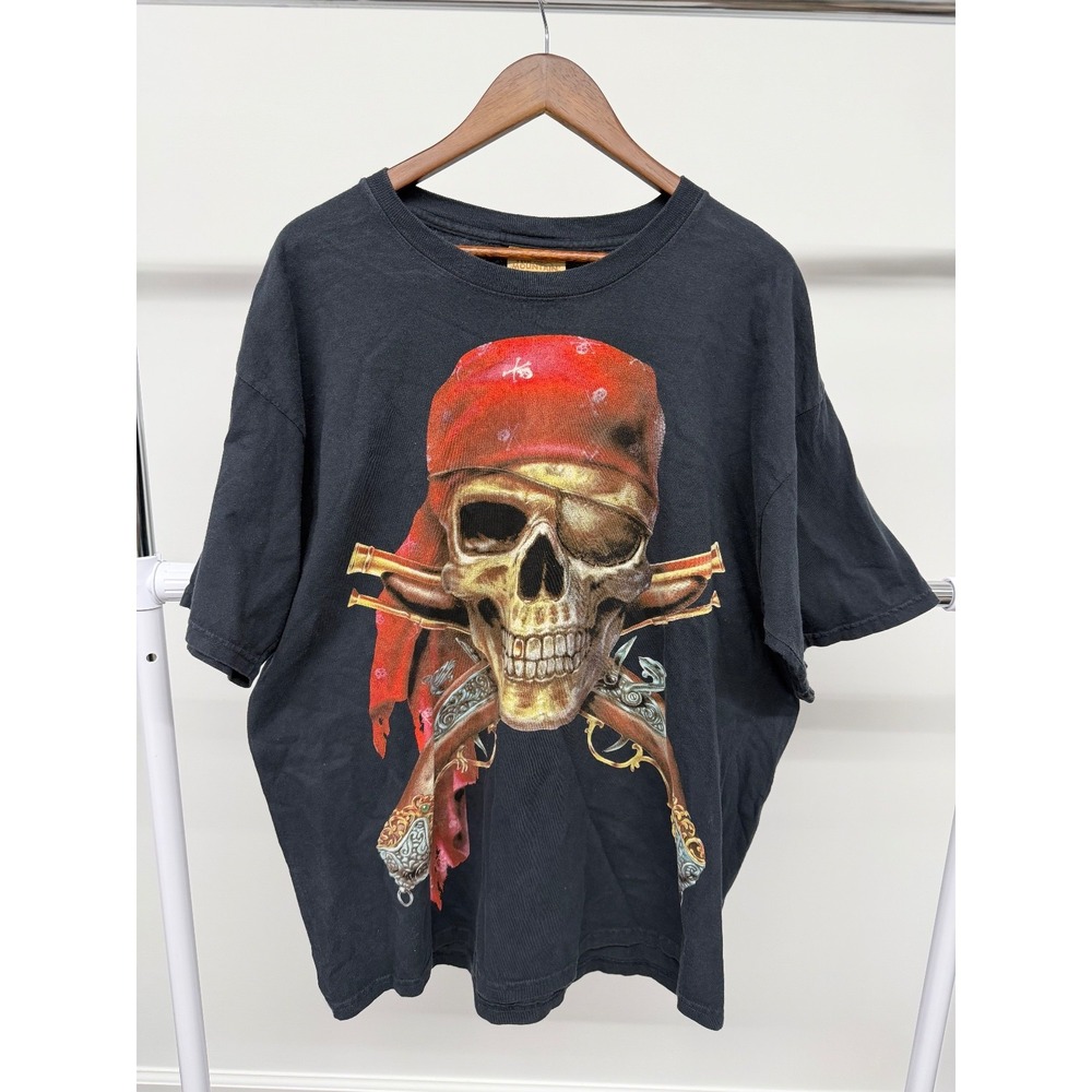 Vintage‎ The Mountain Pirate T Shirt Black Size Large